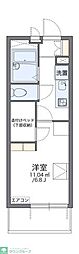 レオパレスパークビュー 1Kの間取図画像
