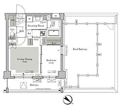 ParkCube西ヶ原STAGE 1LDKの間取図画像