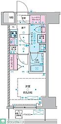 GENOVIA西川口III 1Kの間取図画像