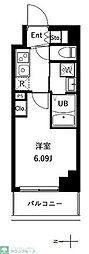 アーバンパーク川口並木 1Kの間取図画像