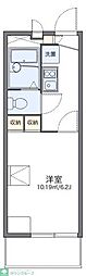 レオパレスエスタ2 1Kの間取図画像