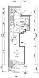dips大山東町 1Kの間取図画像