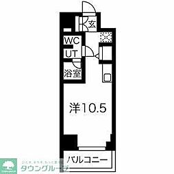 スパシエステージ池袋西 ワンルームの間取図画像