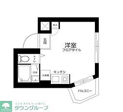 D-Rホームズ大山 ワンルームの間取図画像
