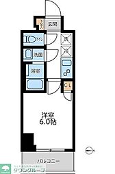 オーキッドレジデンス西川口 1Kの間取図画像