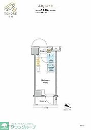 TOMORE田端 ワンルームの間取図画像