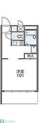 レオパレスシリウス戸田 1Kの間取図画像