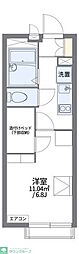 レオパレスハルシ 1Kの間取図画像