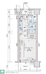 メインステージ滝野川桜通り 1Kの間取図画像