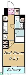 BLESS上池袋 1Kの間取図画像