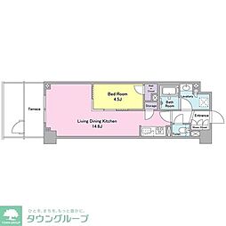 TSレジデンス東川口 1LDKの間取図画像