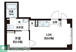 レピュア十条レジデンスII 1LDKの間取図画像