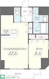 Ｈｕｓ　ｄｅ　ｓｕｃｒｅ　（フース　ドゥ　シュクレ） 4階1LDKの間取り