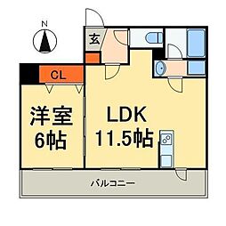 ＶＩＥＲＧＥ錦糸町太平 12階1LDKの間取り