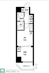 アーバンパーク日暮里II 1DKの間取図画像