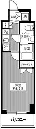 ＴＲＡＤＩＳ　ＲＩＳＥ　錦糸町 3階1Kの間取り