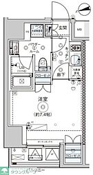 ドムス・スタイル浅草 4階1Kの間取り