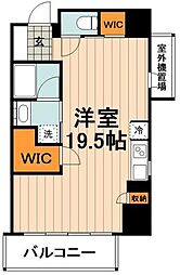 ＨＦ上野レジデンスＥＡＳＴ 4階ワンルームの間取り