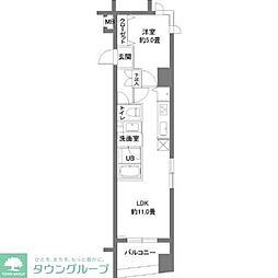 カスタリア新御茶ノ水 7階1LDKの間取り