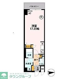 Ｄ−Ｒｏｏｍ Ｓｔａｙ 両国 10階ワンルームの間取り