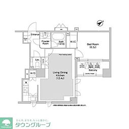 コンフォリア日本橋人形町イースト 3階1LDKの間取り