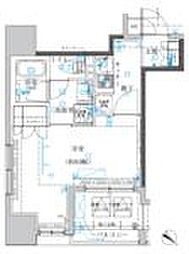 クレイシア日本橋水天宮前 3階1Kの間取り