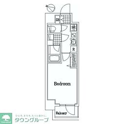 ザ・レジデンス・オブ・トーキョーＨ20イーストタワー 5階1Kの間取り