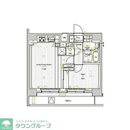 ＰＲＥＭＩＵＭ　ＣＵＢＥ　両国ＤＥＵＸ 12階1LDKの間取り