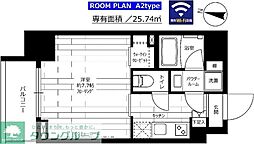 ステージグランデ大島 14階1Kの間取り