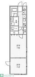 THE PALMS大島 2Kの間取図画像