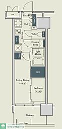ブルックサイドレジデンス木場 2Kの間取図画像