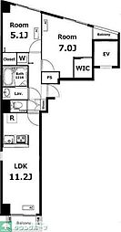 ロイヤルグリーン本郷 2LDKの間取図画像