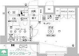セジョリ墨田イースト3 ワンルームの間取図画像