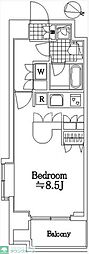 パークサイド東大島 ワンルームの間取図画像
