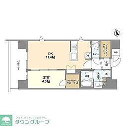 DUE入谷3 1LDKの間取図画像