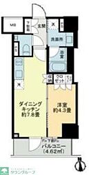 BrunPilier日本橋 1DKの間取図画像