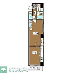 ヴィラエテールナ 1LDKの間取図画像