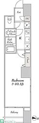 プレール・ドゥーク錦糸公園前 1Kの間取図画像
