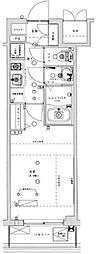 ライトテラス蔵前 1Kの間取図画像