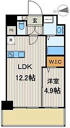 浅草グレイスフルリッチマンション 1LDKの間取図画像