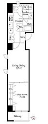 GRANPASEO日本橋三越前 1LDKの間取図画像
