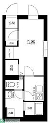 フェリデンシア住吉 1Kの間取図画像