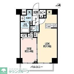 プレール・ドゥーク浅草V 1LDKの間取図画像