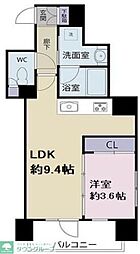 フェローネ入谷Meets1 1LDKの間取図画像