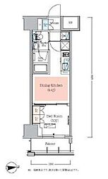 Urbanex秋葉原EAST3 1DKの間取図画像