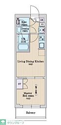 (仮称)柳橋1丁目新築計画 1DKの間取図画像