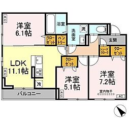 間取図画像 3LDK