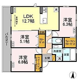 間取図画像 3LDK