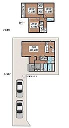 JR総武本線 四街道駅 徒歩25分の賃貸一戸建て 3LDKの間取り