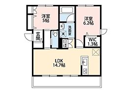 Ｌｉｃｈｔｇｌａｎｚ本郷町 1階2LDKの間取り